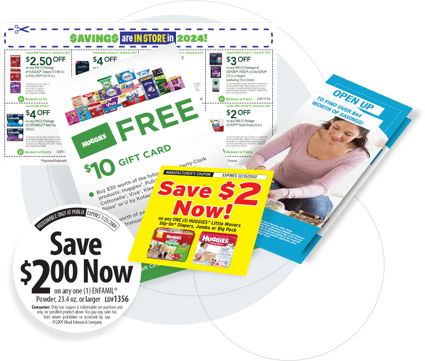 CPG brand shopper marketing print campaign solutions at grocery retailers