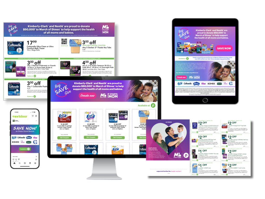 Case Study of CPG shopper marketing campaign for March of Dimes at Publix